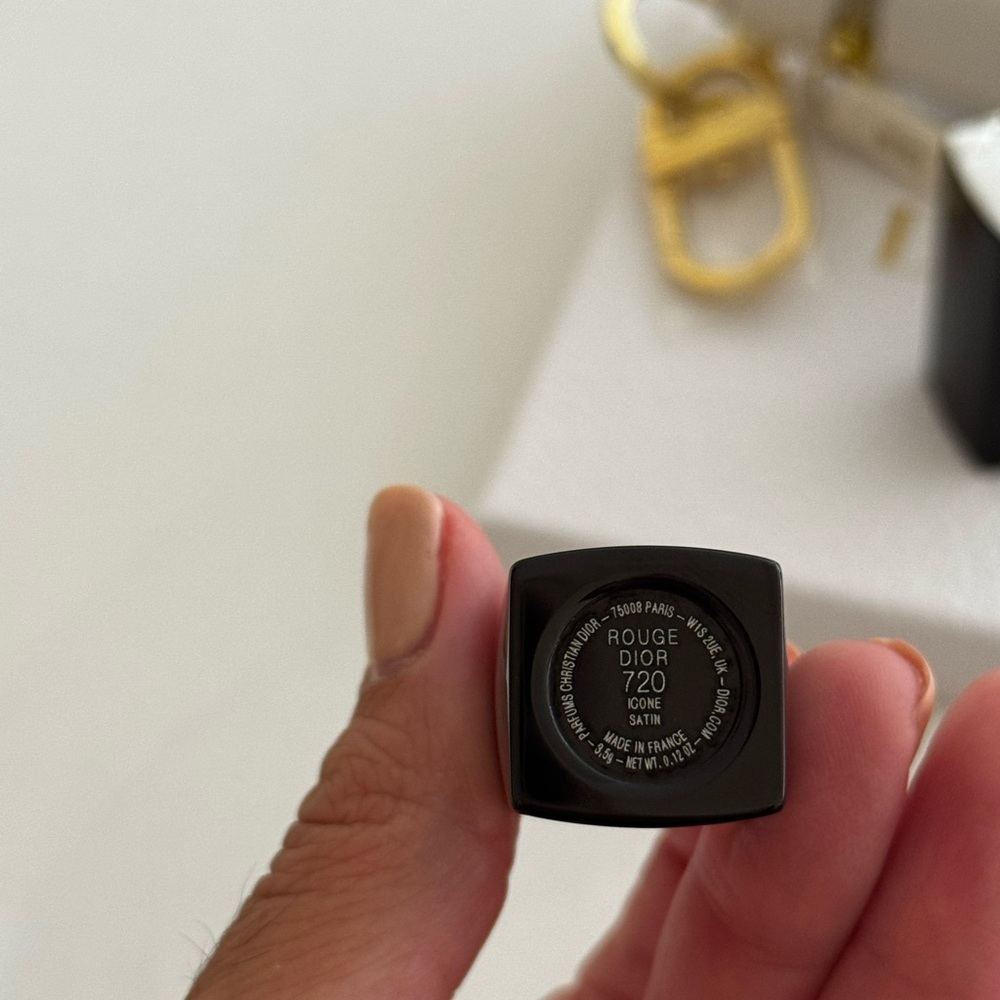 Dior Red Lipstick with White and Gold Keychain - Picture 5 of 5